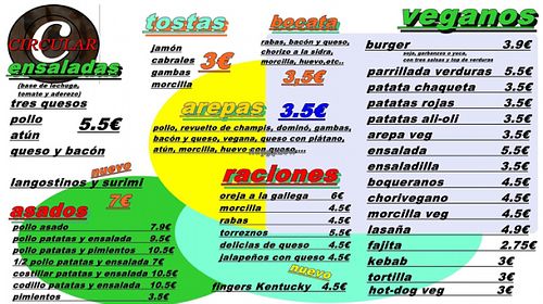 carta at Mini Circular Bar in Valladolid