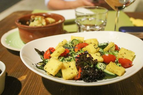 big mixed salad at Fior di Cucuzza in Matera