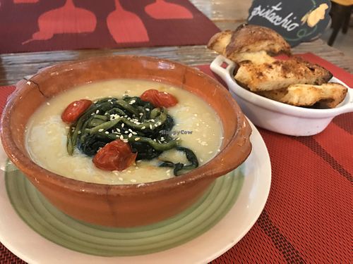Purée fava beans and chicory  at Fior di Cucuzza in Matera