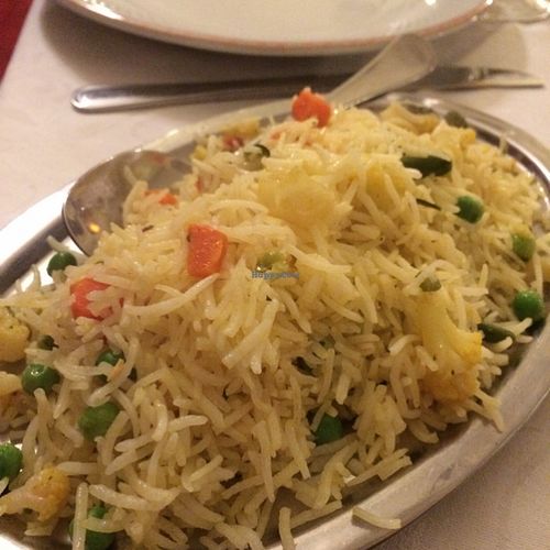 Rice and vegetables vegan at Yoga Ristorante Indiano in Trieste