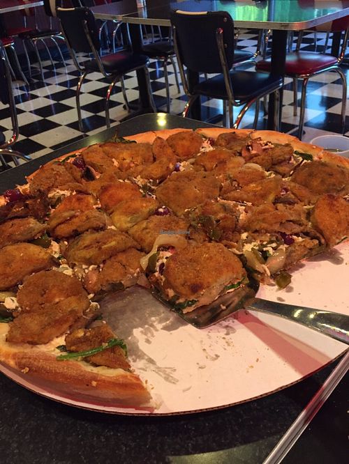 XL veggie vegan combo at Pizza D'Action in Holyoke