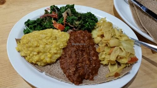 Vegan platter  at Cafe Roha in Santa Fe