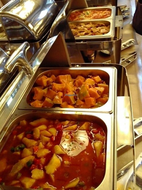 hot dishes for the buffet 2 at Wenshu Temple Restaurant 心香 in Chengdu