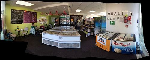 Vegetarian World panorama of interior at Vegetarian World in Christchurch
