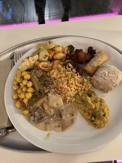 Dinner choices at Hiltl - Dachterrasse in Zurich