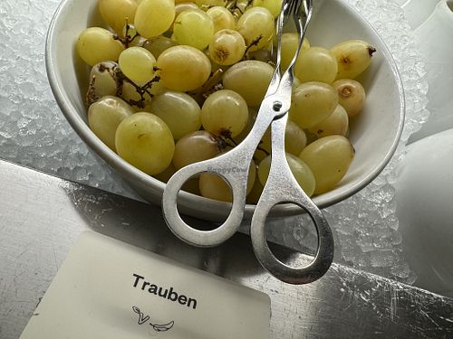 grapes  at Hiltl - Dachterrasse in Zurich