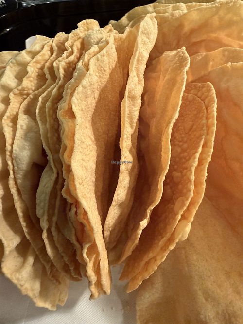 papadam vegan  at Hiltl - Dachterrasse in Zurich