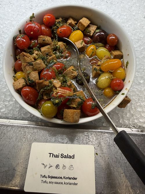 salad  at Hiltl - Dachterrasse in Zurich