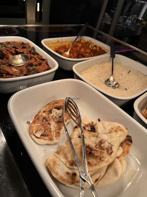 vegan naan  at Hiltl - Dachterrasse in Zurich