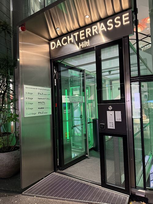 entrance  at Hiltl - Dachterrasse in Zurich