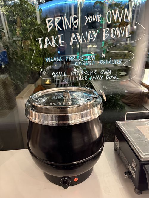 scale  at Hiltl - Dachterrasse in Zurich