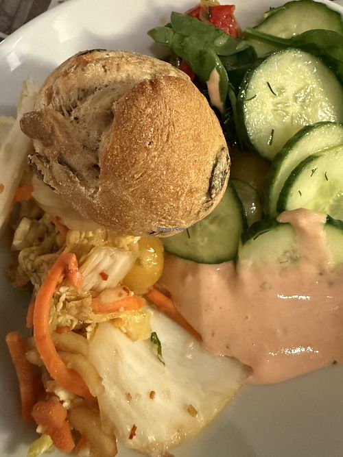 salad  at Hiltl - Dachterrasse in Zurich