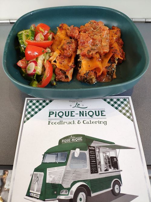 Flyer with Canneloni at Le Pique-Nique in Berlin