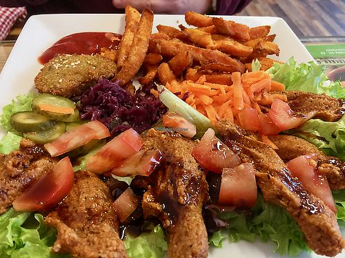 Köfte Teller at Mr Falafel in Schweinfurt