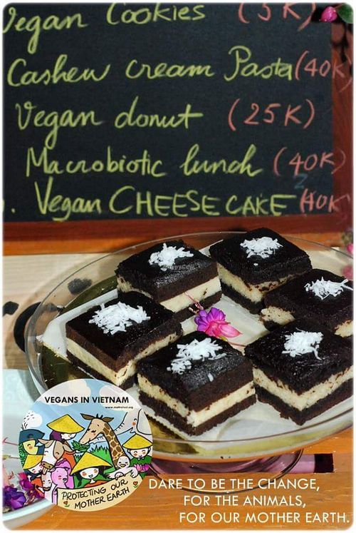 Vegan chocolate almond cake by Atelier Vegan at Xuong Vegan - Atelier Vegan in Hanoi