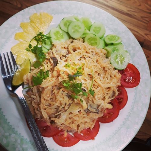 cashew sauce noodles   at Xuong Vegan - Atelier Vegan in Hanoi