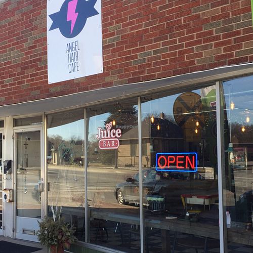 entrance at Angel Hair Cafe/Salon in Griffith