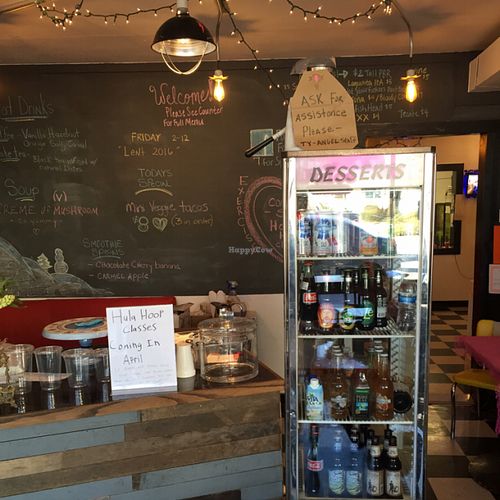 order at counter at Angel Hair Cafe/Salon in Griffith