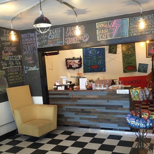 remodeled interior  at Angel Hair Cafe/Salon in Griffith