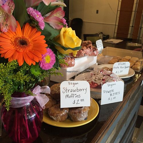 vegan desserts galore! at Angel Hair Cafe/Salon in Griffith