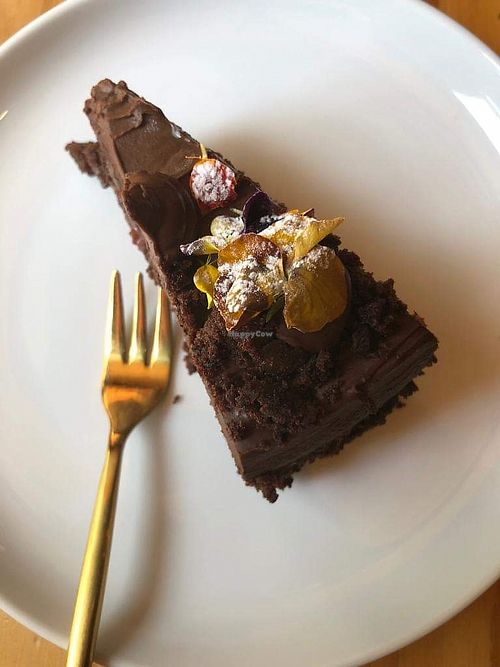 Choc cake at Secret Creek Cafe in Lithgow