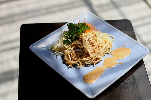 Sesame pasta at Seeds Garden Bistro in Malacca