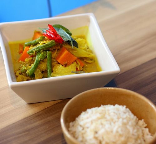 Khmer yellow curry rice at Seeds Garden Bistro in Malacca