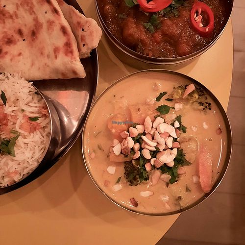 Veg korma at Spice Box in East London