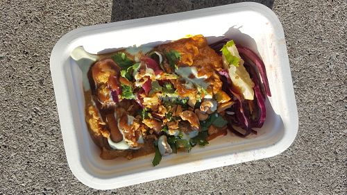 Jackfruit curry and korma at Spice Box in East London