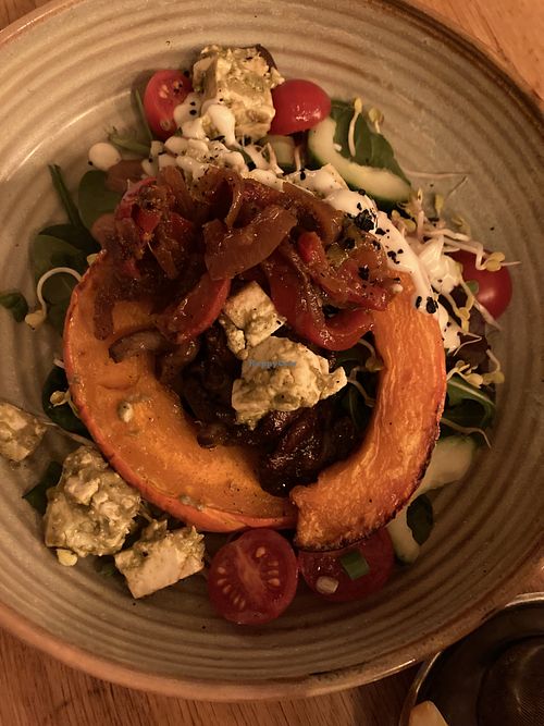 Pumpkin salad  at Bloem in Amsterdam