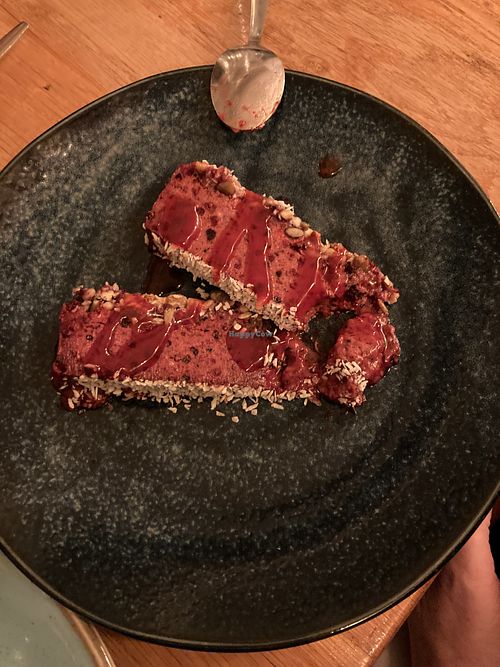 Berry banana frozen cake  at Bloem in Amsterdam