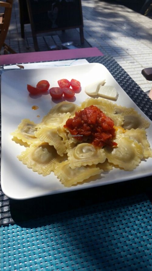 mushroom ravioli at B12 in Los Cristianos