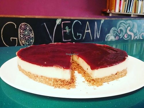 cheesecake seeds and papaya mermelade at B12 in Los Cristianos