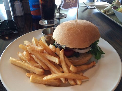 quinoa burger at Hard Rock Cafe in Kuta
