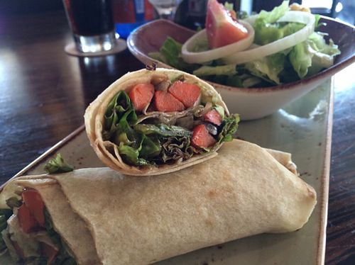 carrots hummus wrap  at Hard Rock Cafe in Kuta