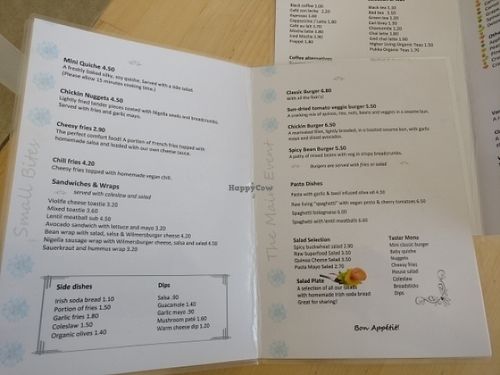 menu (on May 2017) at Nigella Bistro in Benalmadena