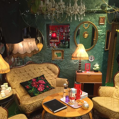 eclectic interior with many different rooms at Green Laces in Stockholm