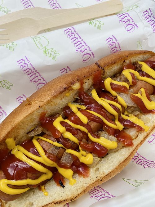 American hotdog  at Orinoco Vegan York in York