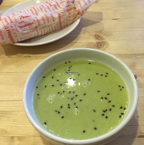 broccoli soup- not very good  at Loving Hut  in Moscow