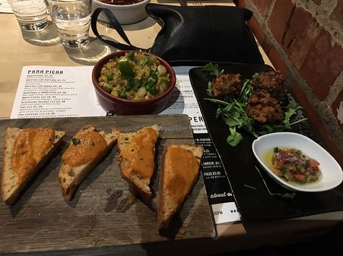vegan feast  at Ambiente Tapas in Leeds