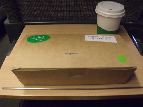 Vegan breakfast (Stockholm to Malmö) at SJ - Swedish Railways in Stockholm