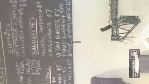 some of the menu.  at PhilaDing - Food Stand in Wrightstown