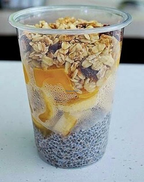 Chia fruit cup, healthy, delicious and filling  at Green Bar in Makati