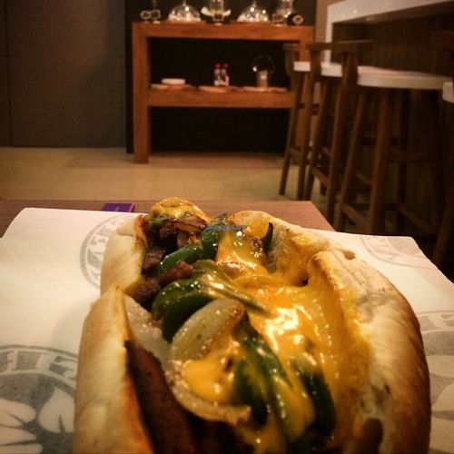 Philly cheesesteak  at Green Bar in Makati