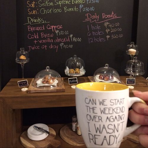 cofffeeee latte at Green Bar in Makati