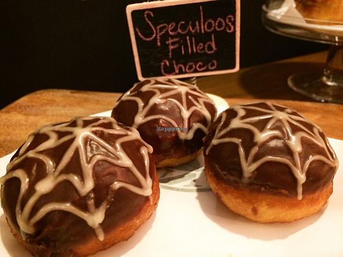 vegan donuts everyday  at Green Bar in Makati