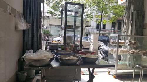 Soup station at Quan Chay 103 in Ho Chi Minh City