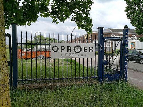 Entrance. at Oproer Brouwerij in Utrecht