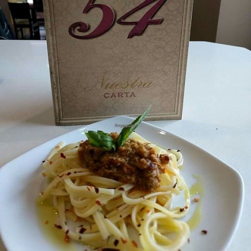 tallarines pesto roso at Vintage 54 in Almeria