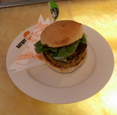 vegan burger at Burger Edge - Queens Plaza in Brisbane